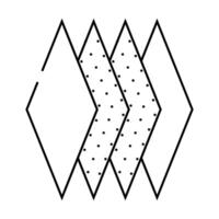 layers of wipe line icon illustration vector