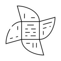 irregular booklet line icon illustration line vector