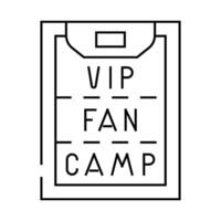 zone distribution in front of stage line icon illustration vector