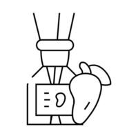 aroma diffuser mango line icon illustration vector