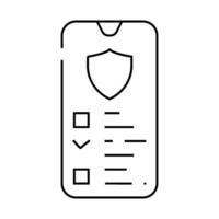 data access line icon illustration line vector