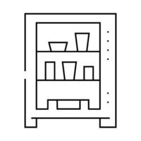 vending machine line icon illustration line vector