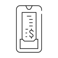digital check line icon illustration line vector