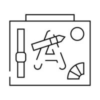 design courses line icon illustration line vector
