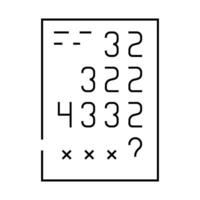 logical tasks line icon illustration black vector