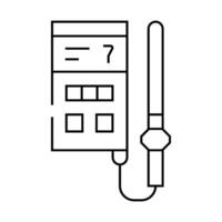soil analyzer device line icon illustration vector