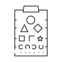 sivtsev table, stand for training vision line icon illustration vector