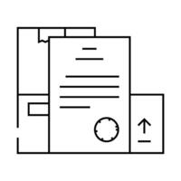 documentation wholesale line icon illustration vector