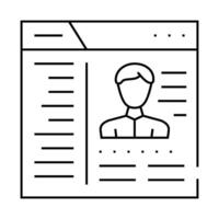 cms with data kyc line icon illustration vector
