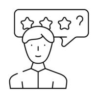 cold review from client kyc line icon illustration vector