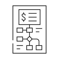 startup investment analysis line icon illustration vector