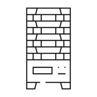 multilevel vending machine line icon illustration vector