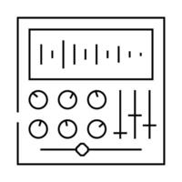sound processing production line icon illustration vector