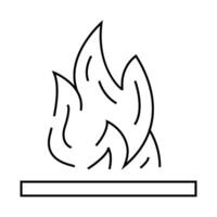 flammable container line icon illustration vector