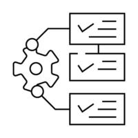 system monitoring line icon illustration vector