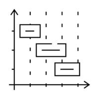 time intervals erp line icon illustration vector