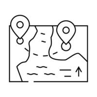 map direction line icon illustration vector