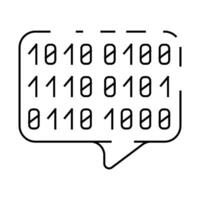 digital conversation line icon illustration vector