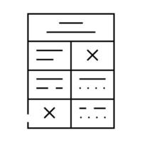 training program line icon illustration vector