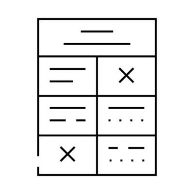 training program line icon illustration