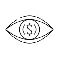 visualization business intelligence line icon illustration vector