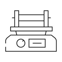 shaker laboratory device line icon illustration vector