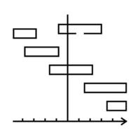 separation of tasks line icon illustration vector