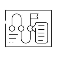 planning strategy business consultant line icon illustration vector