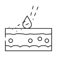 phytophotodermatitis skin problem line icon illustration vector
