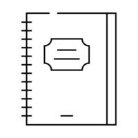 spring diary line icon illustration vector