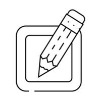 edit file line icon illustration vector