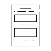 form file line icon illustration vector