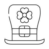 saint patrick day line icon illustration vector