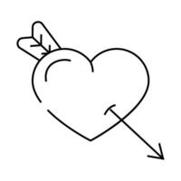 valentine day line icon illustration vector