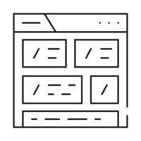 website with discounts line icon illustration vector