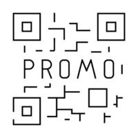 qr code line icon illustration vector