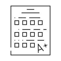 test school line icon illustration vector