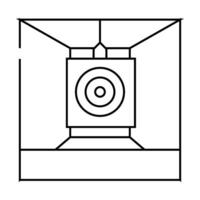 target for shouting line icon illustration vector