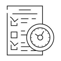 check list line icon illustration vector