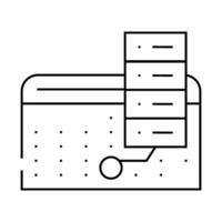 schedule for day line icon illustration vector