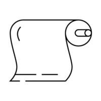 roll building material line icon illustration vector