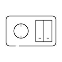 switch socket line icon illustration vector