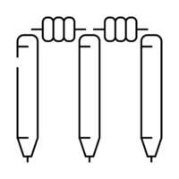 wicket accessory line icon illustration vector