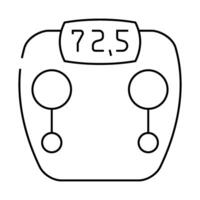 scale device line icon illustration vector