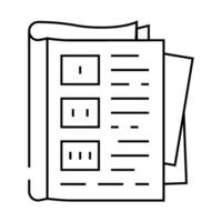tutorial book line icon illustration vector