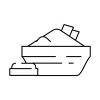 cocoa chocolate line icon illustration vector