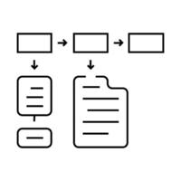 learning structure line icon illustration vector