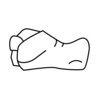 shoulder joint line icon illustration vector