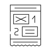 create newsletter line icon illustration vector