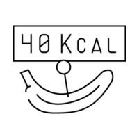 clarions banana line icon illustration vector